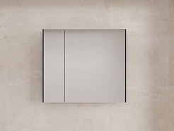 Style Line Зеркальный шкаф Лима 80 эмаль графит матовая – фотография-2